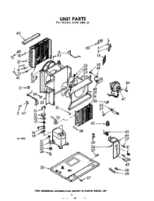 02 - Section parts for Whirlpool Air Conditioner AVM08021 / from AppliancePartsPros.com