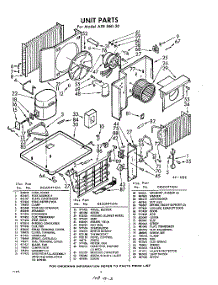 02 - Section parts for Whirlpool Air Conditioner AXE06020 / from AppliancePartsPros.com