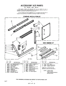 08 - Accessory Kit parts for Whirlpool Air Conditioner ADF18041 / from AppliancePartsPros.com