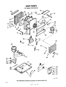 02 - Section parts for Whirlpool Air Conditioner AWM08220 / from AppliancePartsPros.com