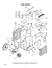 02 - Section parts for Whirlpool Air Conditioner AHFS8020 / from AppliancePartsPros.com