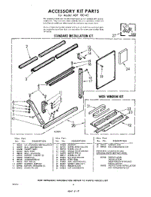 08 - Accessory Kit parts for Whirlpool Air Conditioner ADF18043 / from AppliancePartsPros.com