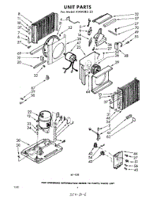 02 - Section parts for Whirlpool Air Conditioner AWM08323 / from AppliancePartsPros.com