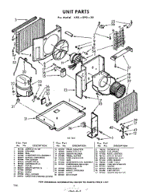 02 - Section parts for Whirlpool Air Conditioner AXE09030 / from AppliancePartsPros.com