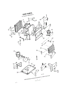 02 - Section parts for Whirlpool Air Conditioner AWM09521 / from AppliancePartsPros.com