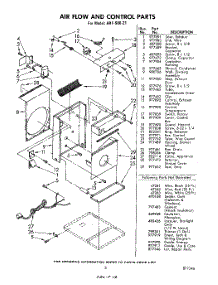 03 - Section parts for Whirlpool Air Conditioner AHFS8021 / from AppliancePartsPros.com