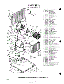 04 - Section parts for Whirlpool Air Conditioner AXE11540 / from AppliancePartsPros.com