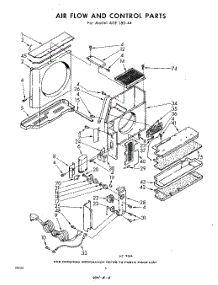 06 - Air Flow And Control parts for Whirlpool Air Conditioner ADF18044 / from AppliancePartsPros.com