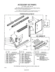 08 - Accessory Kit parts for Whirlpool Air Conditioner ADF18044 / from AppliancePartsPros.com