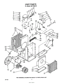 02 - Section parts for Whirlpool Air Conditioner AHFS8520 / from AppliancePartsPros.com