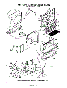 02 - Section parts for Whirlpool Air Conditioner AXE14540 / from AppliancePartsPros.com