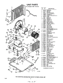 04 - Section parts for Whirlpool Air Conditioner AXE14540 / from AppliancePartsPros.com
