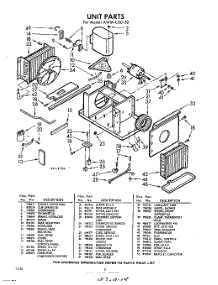 02 - Section parts for Whirlpool Air Conditioner AWMC6020 / from AppliancePartsPros.com
