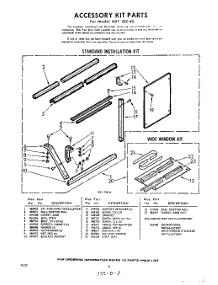 08 - Accessories parts for Whirlpool Air Conditioner ADF18240 / from AppliancePartsPros.com
