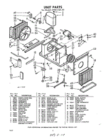 02 - Section parts for Whirlpool Air Conditioner AWMC6320 / from AppliancePartsPros.com