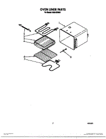 06 - Oven Liner parts for Whirlpool Oven BES430WB1 / from AppliancePartsPros.com