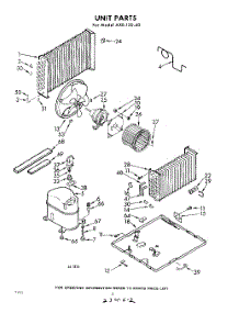 02 - Unit parts for Whirlpool Air Conditioner AXE15040 / from AppliancePartsPros.com