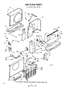 04 - Air Flow parts for Whirlpool Air Conditioner AXE15040 / from AppliancePartsPros.com
