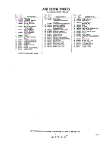05 - Section parts for Whirlpool Air Conditioner AXE15040 / from AppliancePartsPros.com