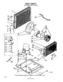 04 - Unit parts for Whirlpool Air Conditioner ADF21240 / from AppliancePartsPros.com