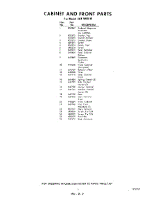 03 - Section parts for Whirlpool Air Conditioner AHFW0941 / from AppliancePartsPros.com