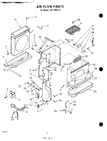 06 - Air Flow parts for Whirlpool Air Conditioner AHFW0941 / from AppliancePartsPros.com