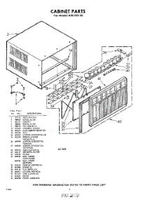 02 - Cabinet parts for Whirlpool Air Conditioner AXE18030 / from AppliancePartsPros.com