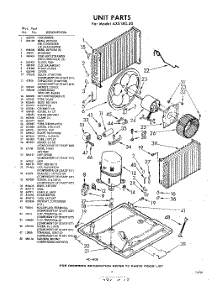 03 - Unit parts for Whirlpool Air Conditioner AXE18030 / from AppliancePartsPros.com