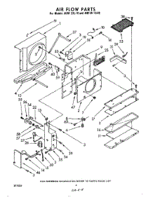 04 - Air Flow parts for Whirlpool Air Conditioner AHFW1040 / from AppliancePartsPros.com