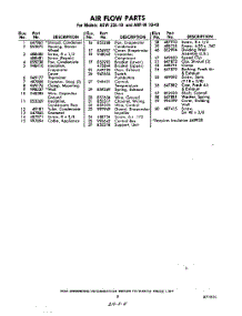 05 - Section parts for Whirlpool Air Conditioner AHFW1040 / from AppliancePartsPros.com