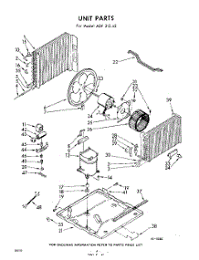 04 - Unit parts for Whirlpool Air Conditioner ADF21342 / from AppliancePartsPros.com