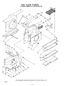 04 - Air Flow parts for Whirlpool Air Conditioner AHFW1140 / from AppliancePartsPros.com