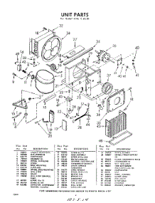 02 - Section parts for Whirlpool Air Conditioner AVMC6320 / from AppliancePartsPros.com