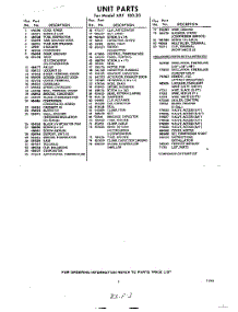 03 - Section parts for Whirlpool Air Conditioner AXF10020 / from AppliancePartsPros.com
