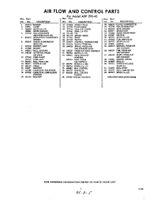 05 - Section parts for Whirlpool Air Conditioner ADF29040 / from AppliancePartsPros.com
