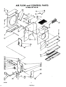 04 - Airflow And Control parts for Whirlpool Air Conditioner AHFW1240 / from AppliancePartsPros.com