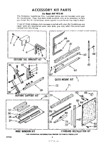 06 - Accessory Kit parts for Whirlpool Air Conditioner AHFW1240 / from AppliancePartsPros.com