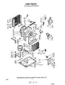 02 - Section parts for Whirlpool Air Conditioner AVMP5020 / from AppliancePartsPros.com