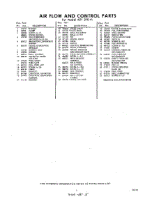 05 - Section parts for Whirlpool Air Conditioner ADF29041 / from AppliancePartsPros.com