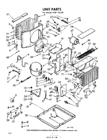 02 - Section parts for Whirlpool Air Conditioner AXF11020 / from AppliancePartsPros.com