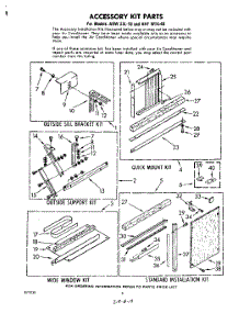 06 - Accessory Kit parts for Whirlpool Air Conditioner AHFW1440 / from AppliancePartsPros.com