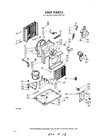 02 - Section parts for Whirlpool Air Conditioner AWMP5023 / from AppliancePartsPros.com