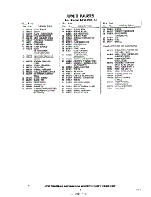 03 - Section parts for Whirlpool Air Conditioner AVMP5024 / from AppliancePartsPros.com