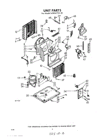 02 - Section parts for Whirlpool Air Conditioner AWMP5123 / from AppliancePartsPros.com