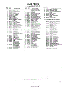 03 - Section parts for Whirlpool Air Conditioner AXF12540 / from AppliancePartsPros.com