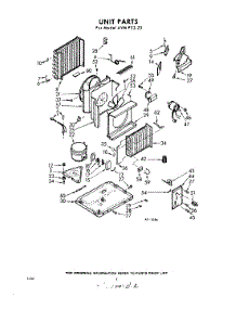 02 - Section parts for Whirlpool Air Conditioner AVMP5223 / from AppliancePartsPros.com