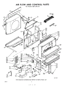 04 - Air Flow And Control parts for Whirlpool Air Conditioner ADF29043 / from AppliancePartsPros.com