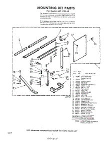 06 - Mounting Kit parts for Whirlpool Air Conditioner ADF29043 / from AppliancePartsPros.com
