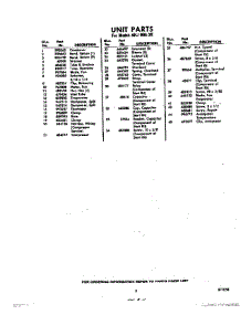 05 - Section parts for Whirlpool Air Conditioner AHJ00520 / from AppliancePartsPros.com