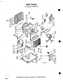 02 - Section parts for Whirlpool Air Conditioner AVMP6023 / from AppliancePartsPros.com